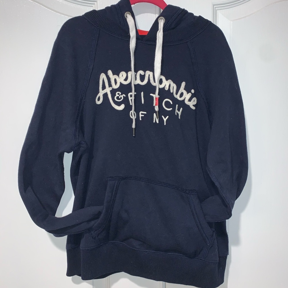 EUC Sz S Abercrombie & Fitch Navy soft Hoodie-Jrs